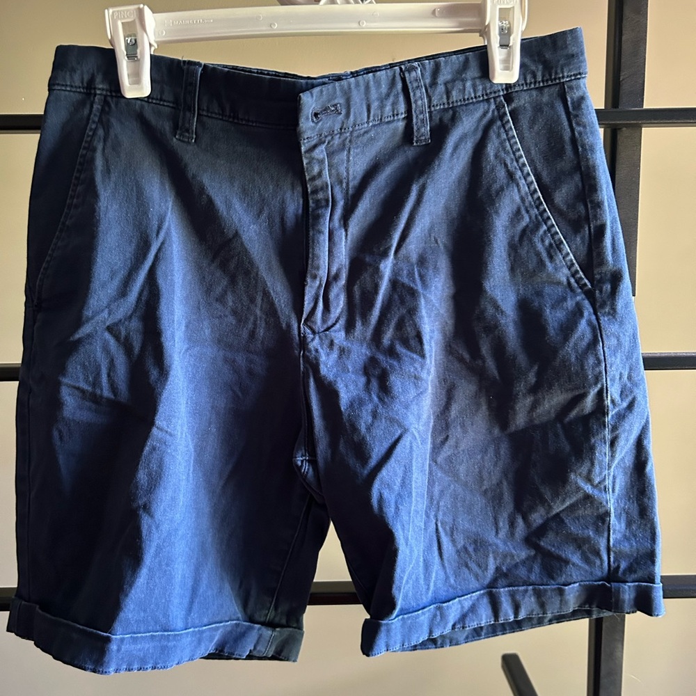 Everyday Flat Front Shorts - Blue